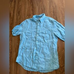 Brooks Brothers Linen Button Down Shirt